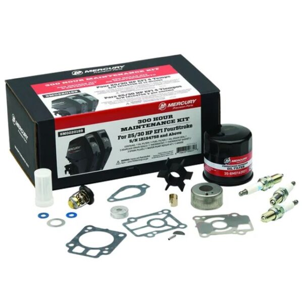 300 HOUR SERVICE KIT MERCURY / MARINER 25-30 HP EFI 3 CYL FOURSTROKE SN 1R154758 & UP/ 8M0220189