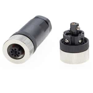 M12 Field Wireable Connector Female M12-A5-F